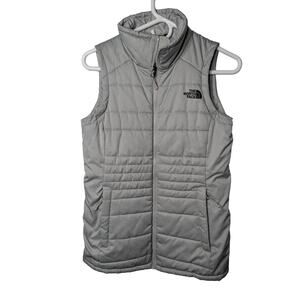 The North Face Quilted Zip Up Puffer Vest Gray Size XS Women's